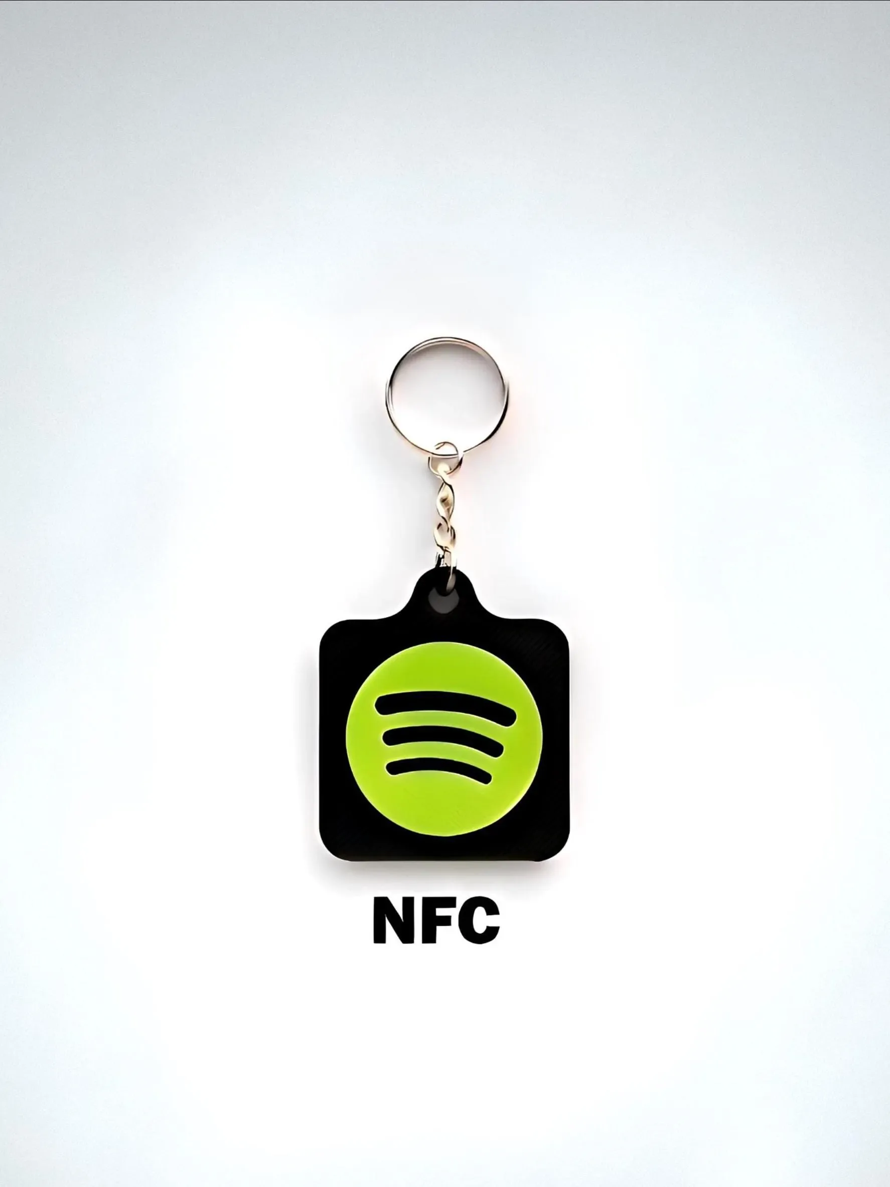 Personalisierter NFC Schlüsselanhänger | Spotify Link teilen | Tap & Go NTAG215, iPhone Android
