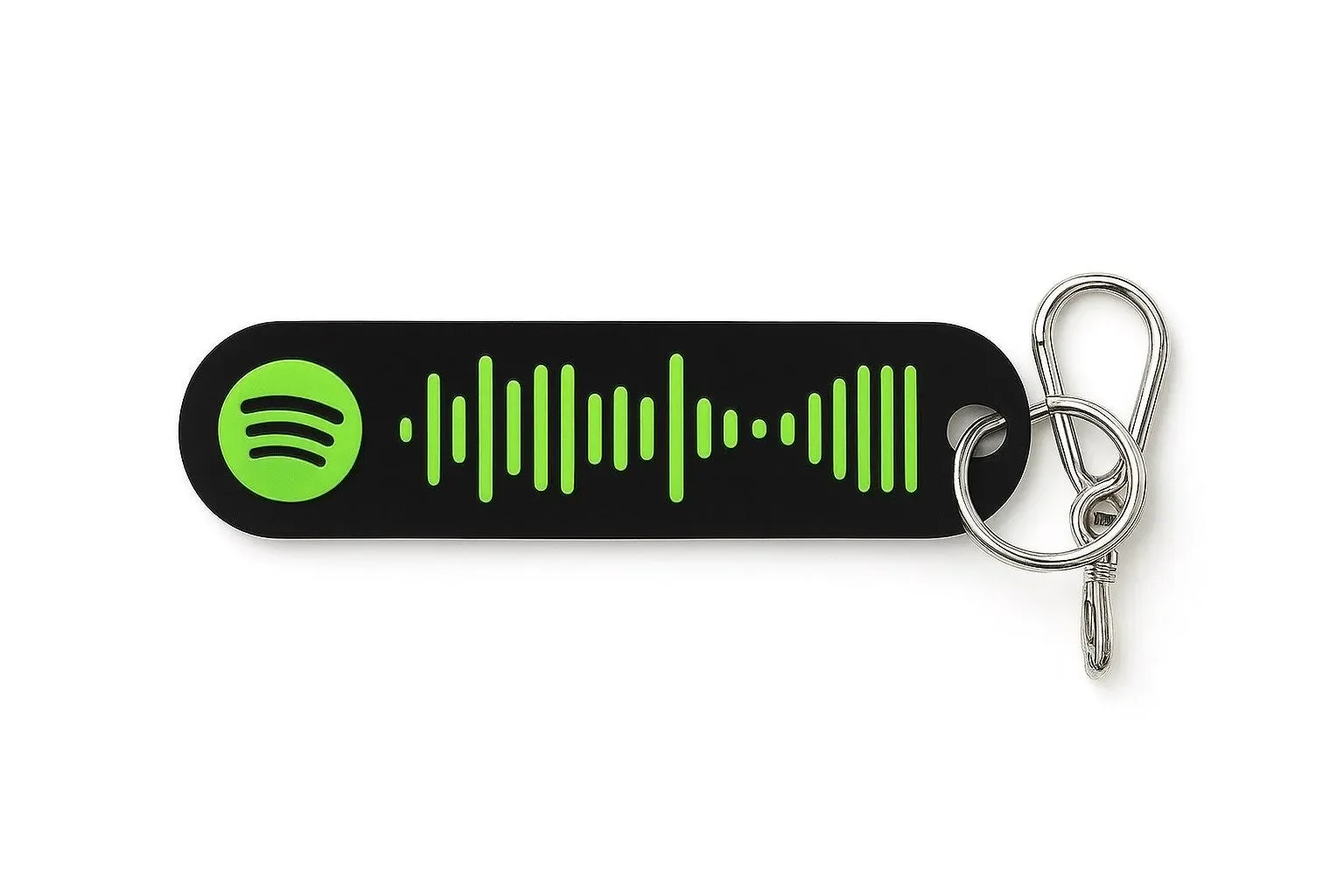 Personalisierter Spotify Anhänger – 3D gedruckter Schlüsselanhänger & Halskette, Spotify Code Geschenk für Musikliebhaber